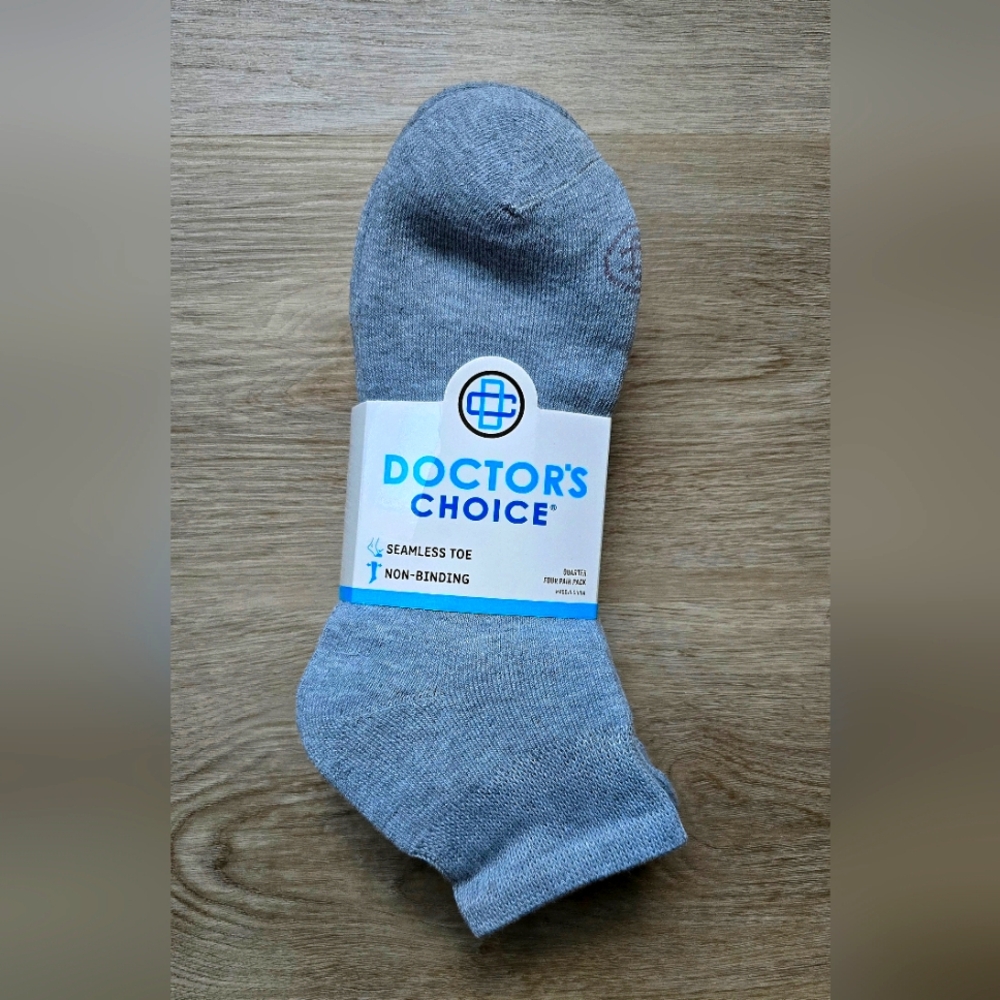 Doctor's Choice Gray Men's Diabetic Socks